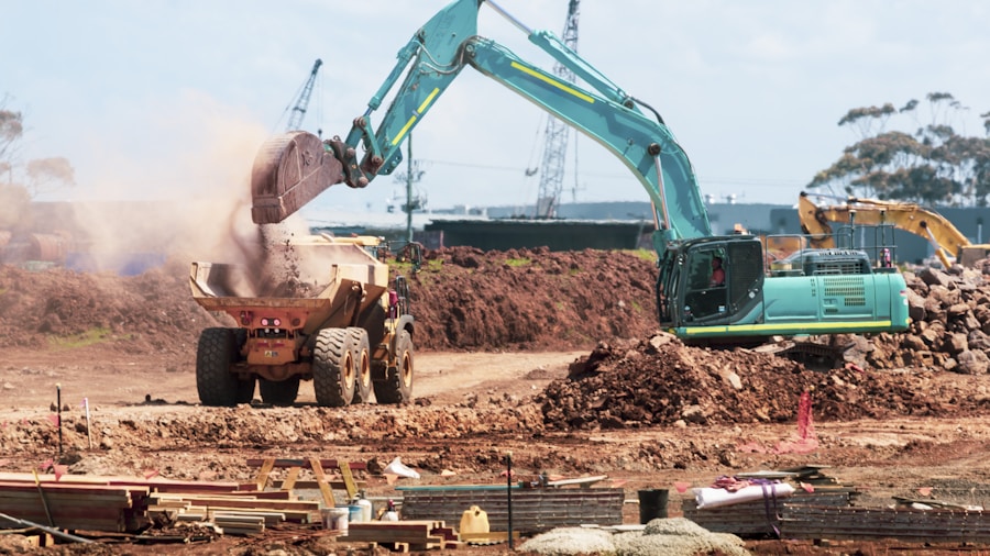 3D printing construction site precision machinery
