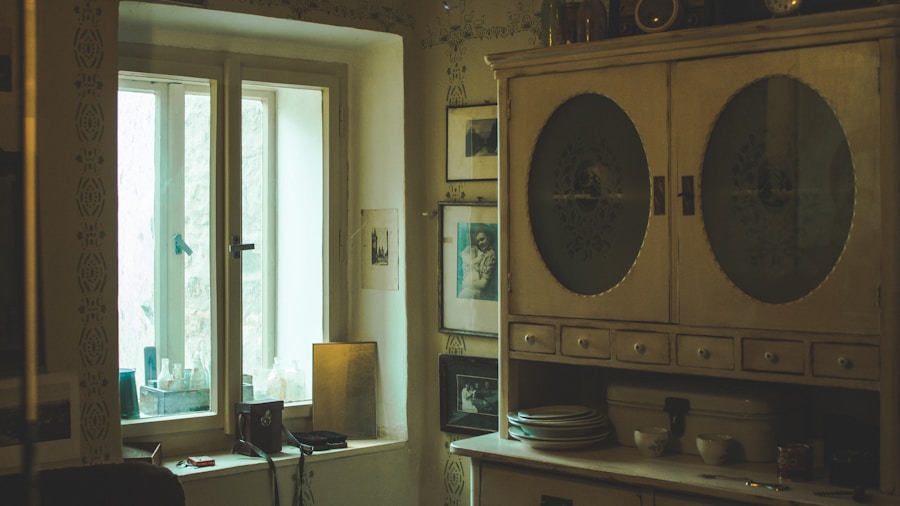 7 Furniture Tips for Making the Most of a Small Kitchen Space 2 antique cabinet kitchen storage