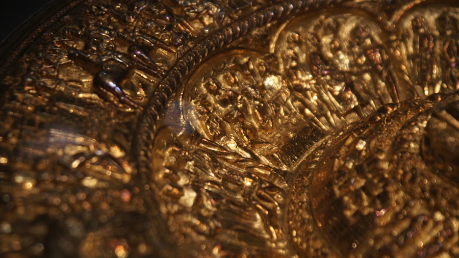 antique silverware tray detail pattern