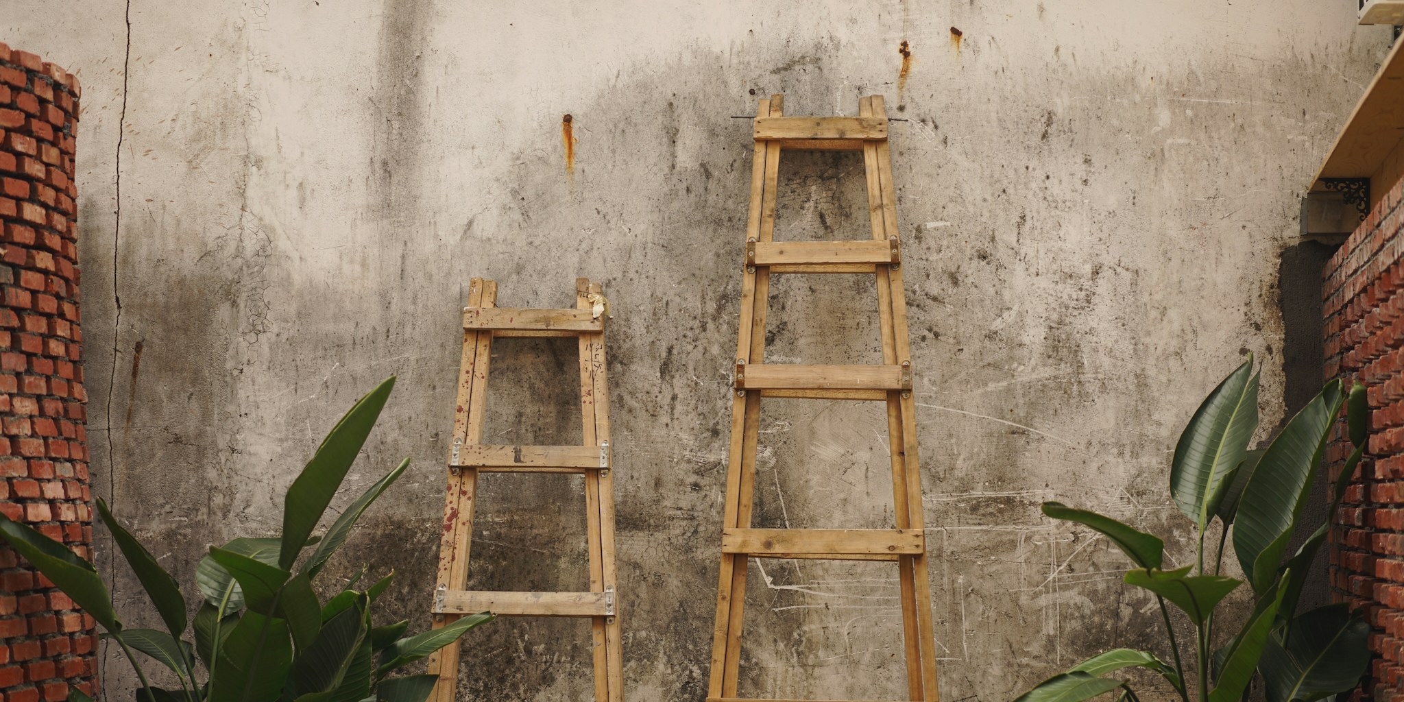 Antique Ladder Bookshelves Transform Home Storage