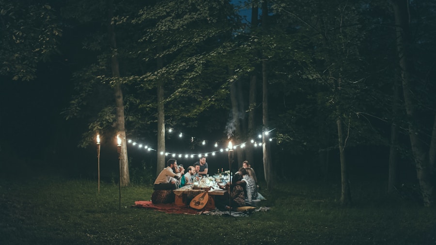 IKEA TOFSAND Plate Stand: An Affordable Way to Upgrade Your Outdoor Dining This Season 2 backyard dinner party table setting