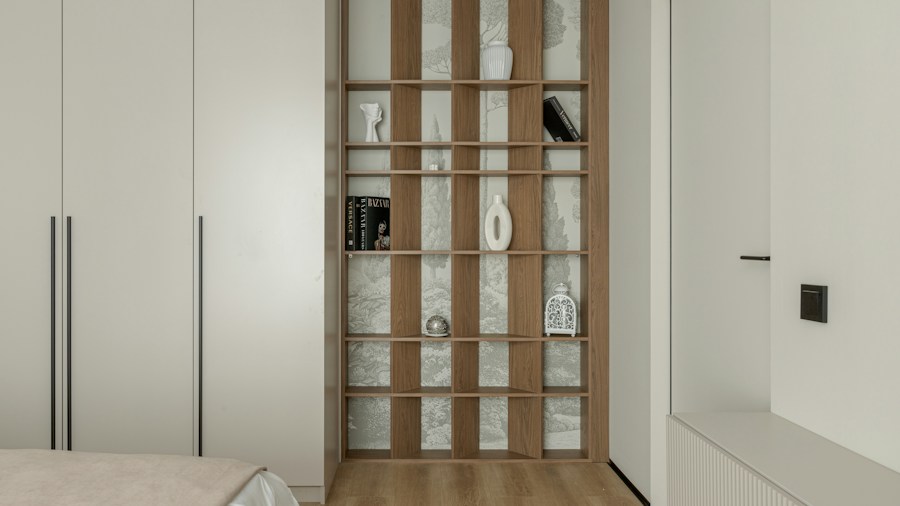 Floor Lamp with Shelves at Walmart Solves Storage and Lighting Problems for Shoppers 1 bedroom storage shelving unit