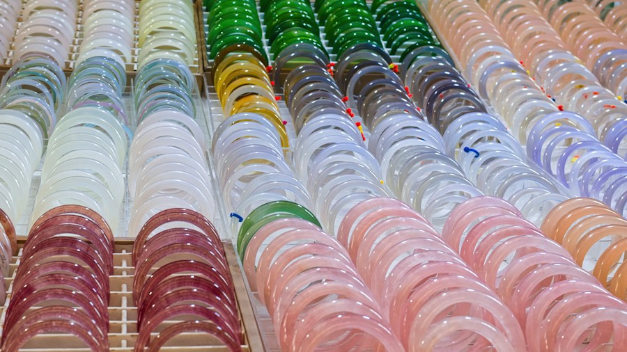 DIY Beaded Curtain Project Transforms Doors and Doorways on a Budget 1 binder rings glass beads supplies