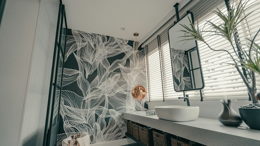 Nature Inspired Curtain Rods Are Trending: What Shoppers Should Know 1 boho bathroom with decorative curtain hardware