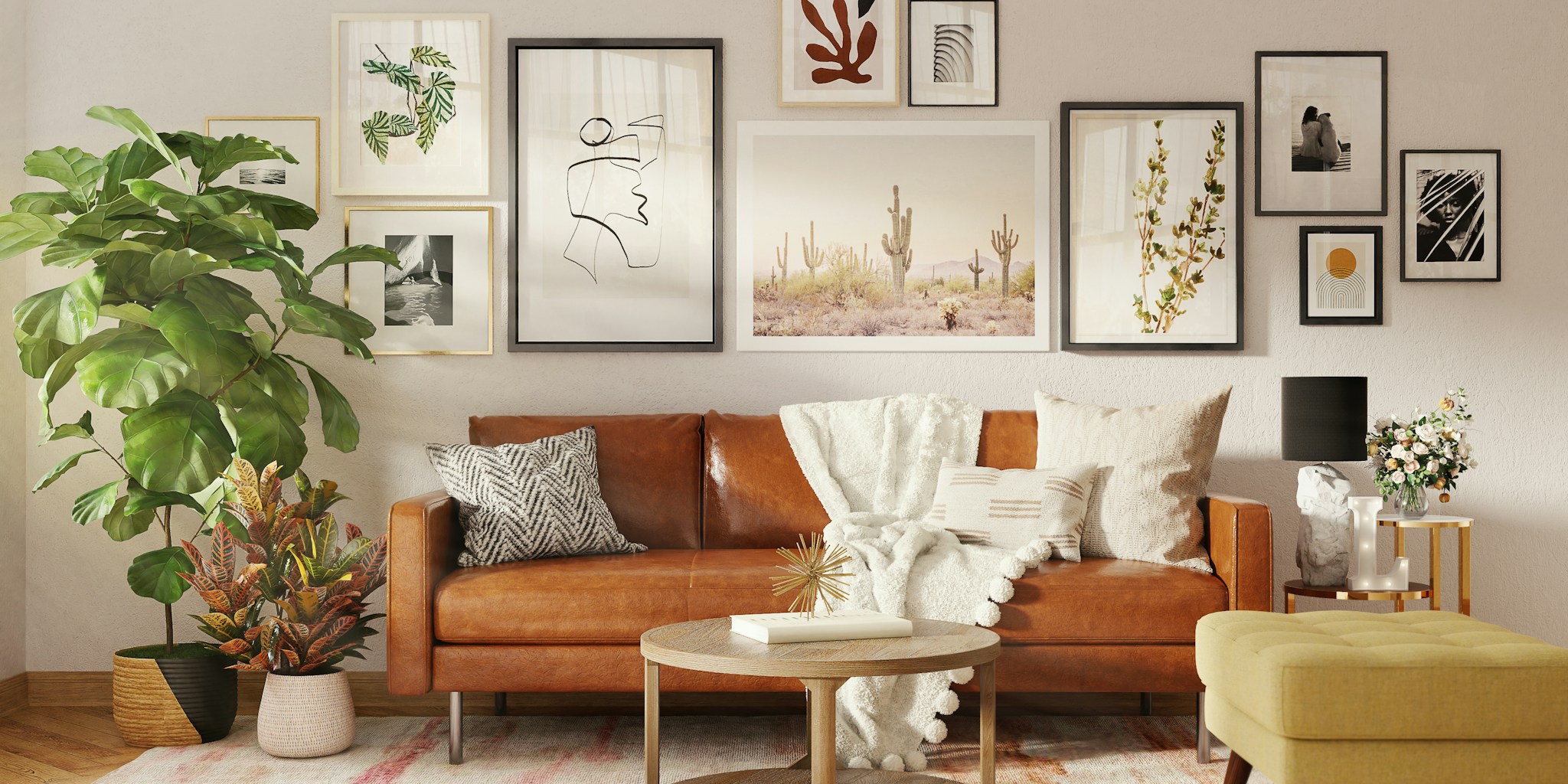 Design Trend Alert: Bold Paint Colors Transform Dark Rental Into Maximalist Haven