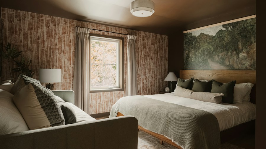 chocolate brown furniture cozy layered room