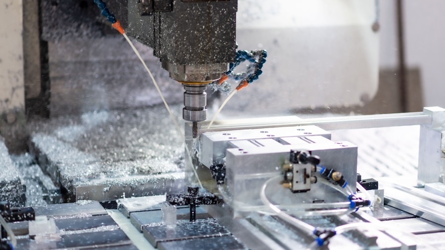 CNC equipment operating