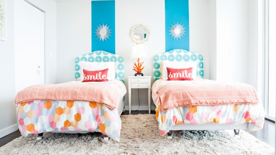 Removing a Bedroom Door to Solve Furniture Layout Problems: What Renters Should Know 1 colorful bedroom furniture arrangement