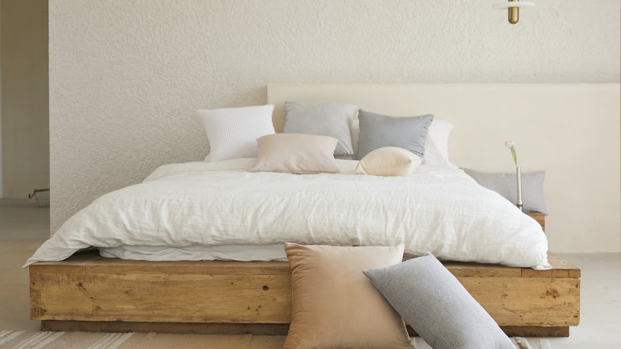 comfortable layered bed with pillows