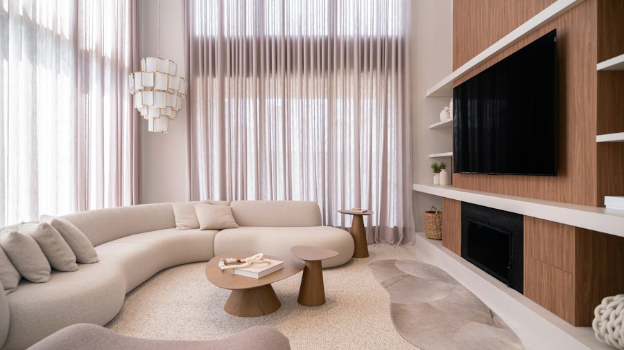 contemporary curved coffee table design