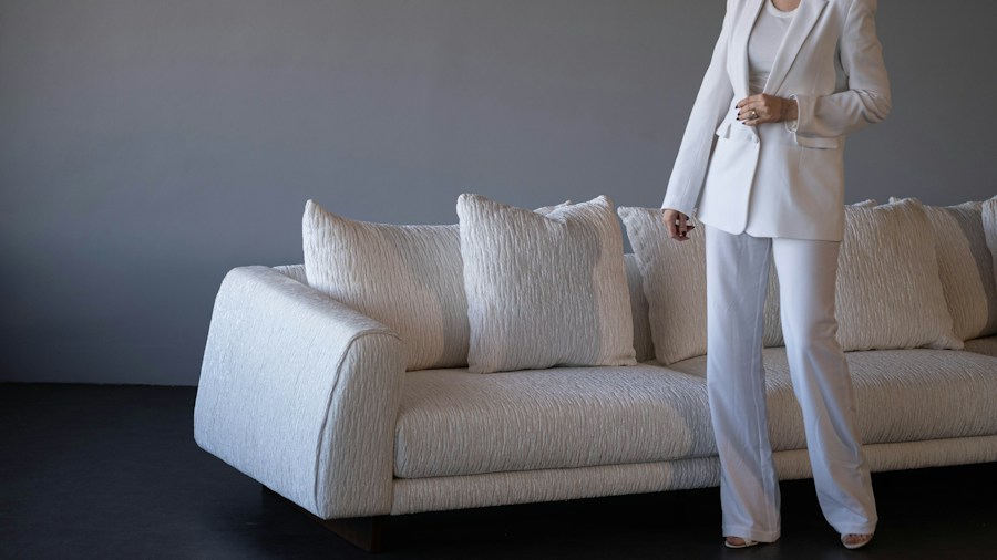 contemporary white upholstery home decor