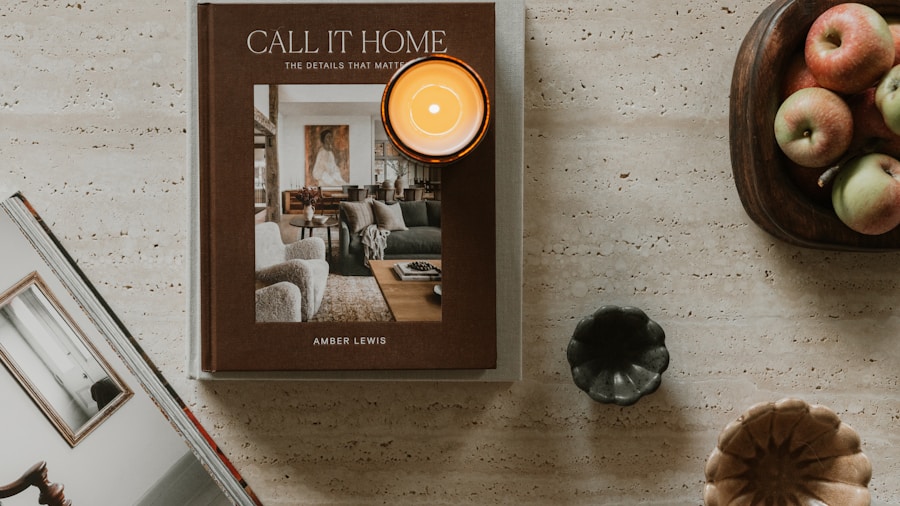 Mini Portable Lamps Transform Small Space Living: What Fall Shoppers Need to Know 1 cozy fall coffee table styling with candles and books