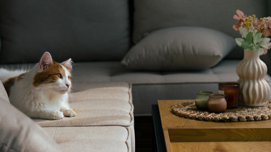 Designer Cat Scratchers Are Changing How We Think About Pet Furniture 1 designer pet furniture living room aesthetic