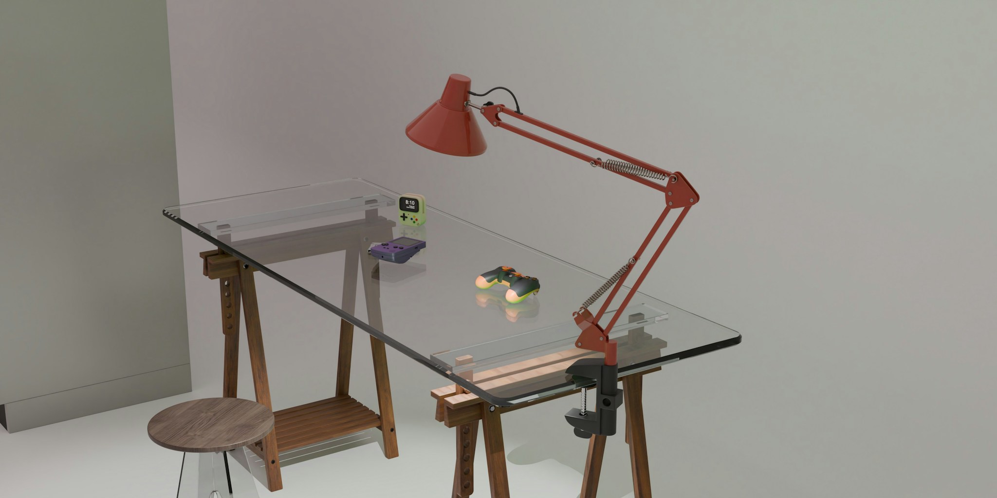 Designer Desk Lamp with Edge Clamp Gains Attention for Solving Space Problems