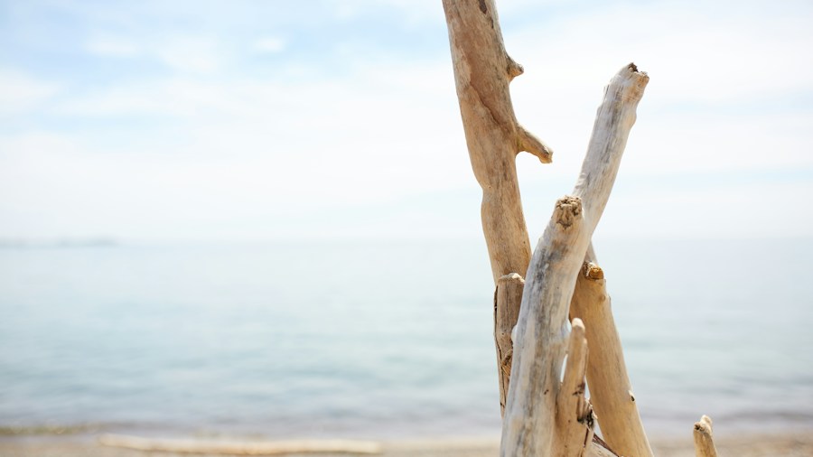 Leather Curtain Rod Holders Offer a Rustic Alternative to Boring Brackets 2 driftwood beach bedroom styling