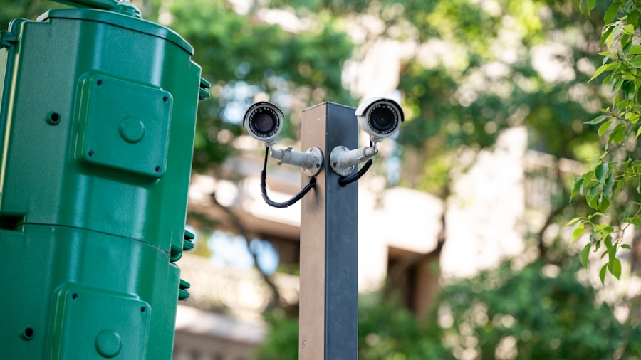 dual lens tracking outdoor surveillance