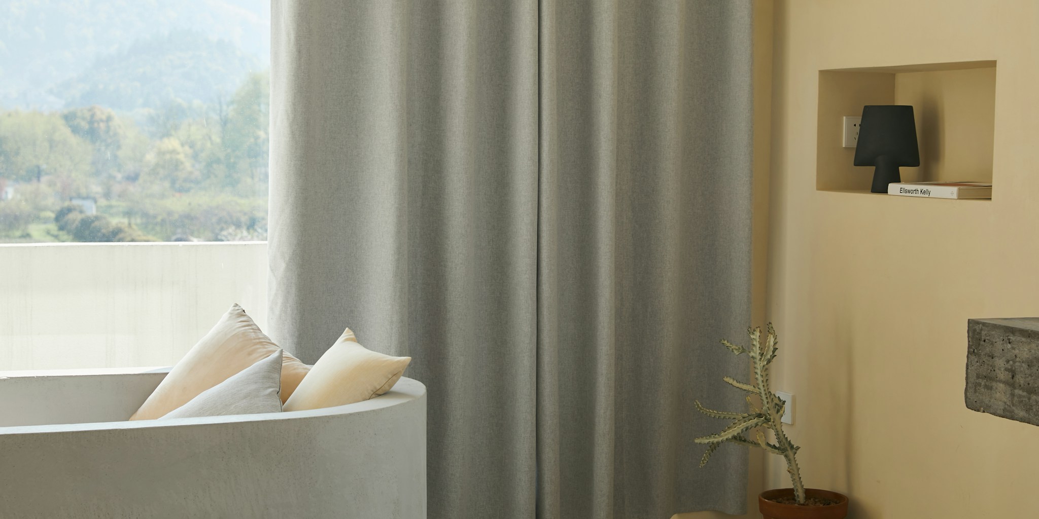 Curtains Replace Doors in New Design Trend