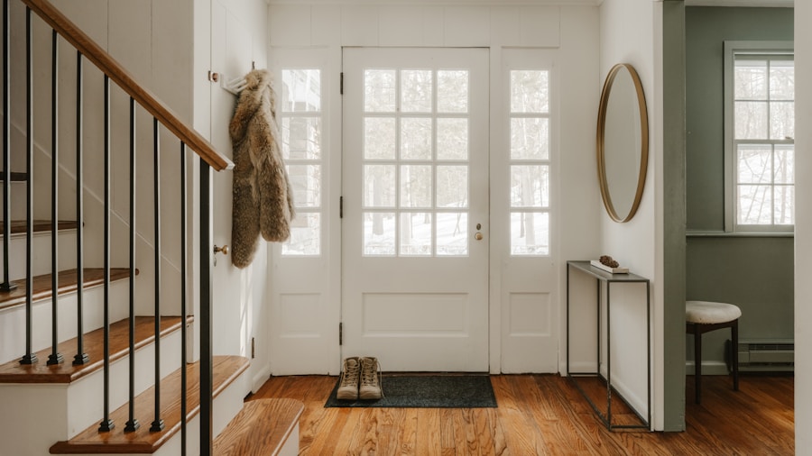 entryway wallpaper transformation