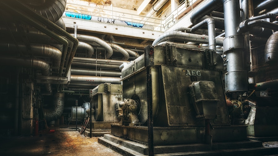 external HVAC equipment plant room installation