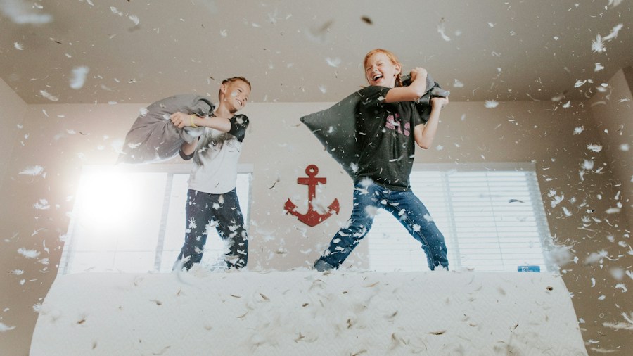 Mattress Warranty Guide: 10 Actions That Void Your Coverage 2 family jumping on bed damage