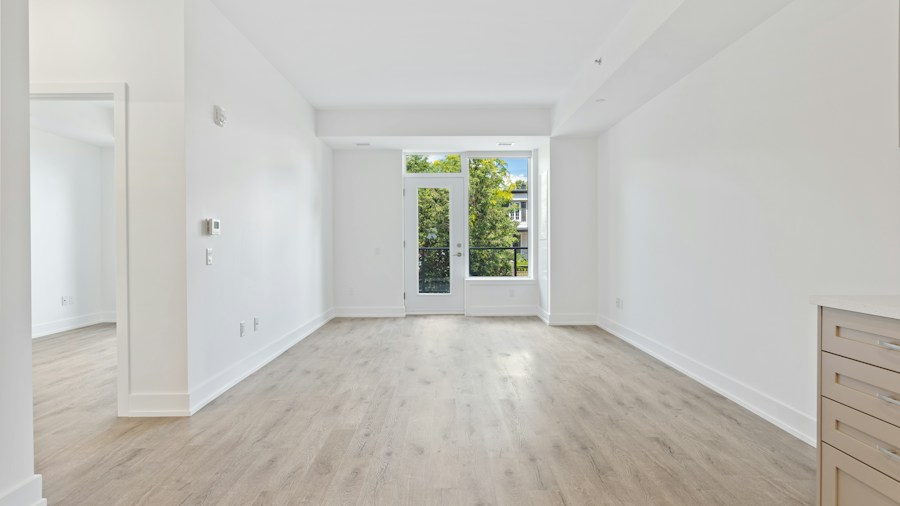 flat dining surface empty room
