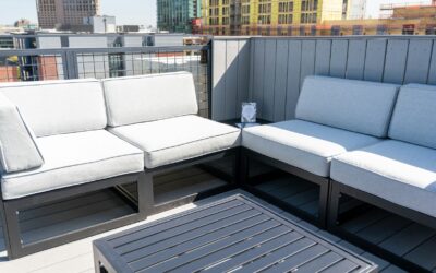 Year Round Patio Design With Gray Furniture