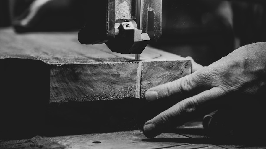 jig saw cutting detailed woodwork