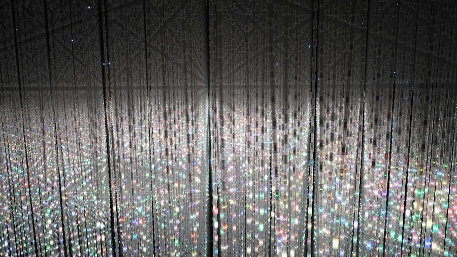 LED light installation contemporary art