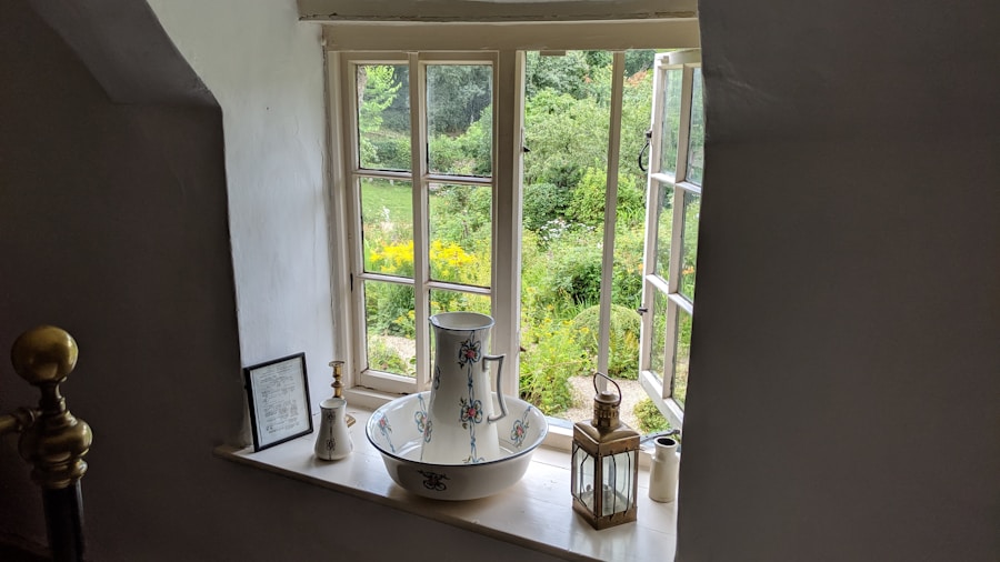 lightweight sheer curtains cottage style window