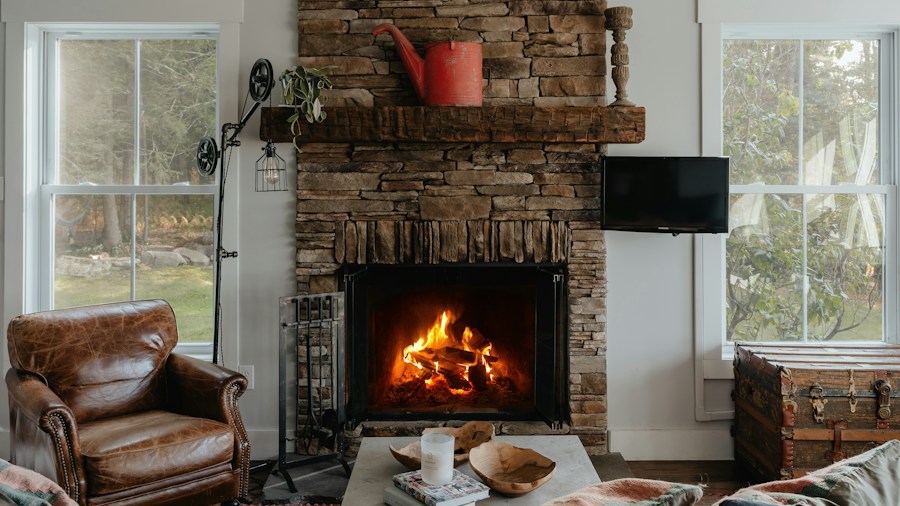 California Home Renovation Puts Inherited Furniture at the Center of Design 1 living room seating arrangement fireplace