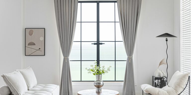 minimalist living room sheer curtains light