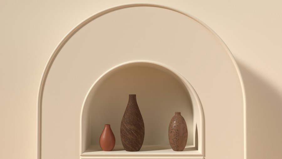 minimalist shelving room decoration