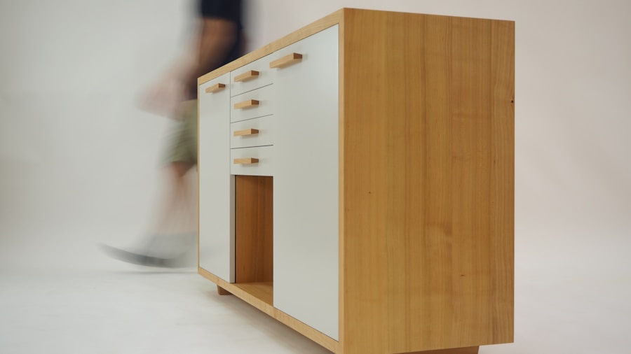 New Console Table Design Redefines Functionality and Storage for Home Shoppers 1 minimalist wooden furniture detail