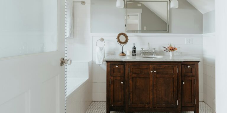 modern bathroom vanity paint makeover