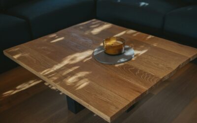 Klara Coffee Table Hides Mess With Sliding Tray Design