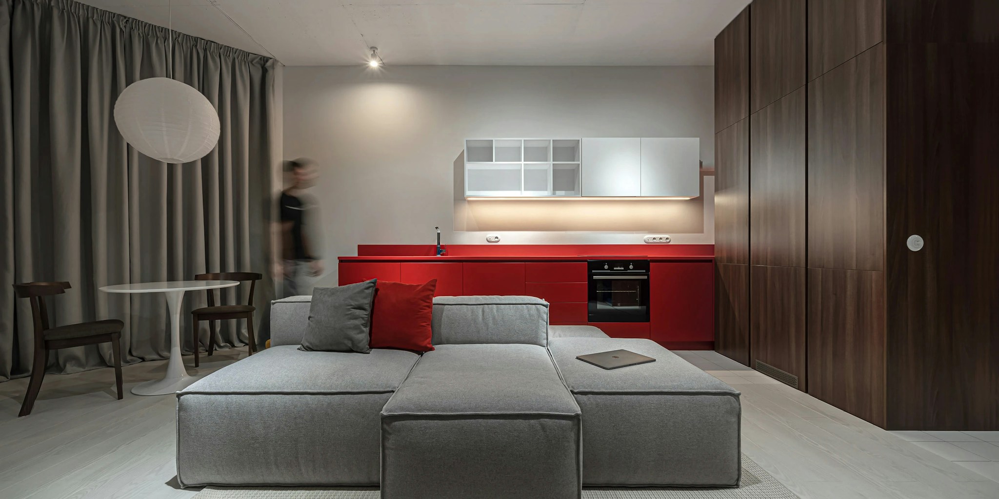 Burrow’s Range Sofa Redefines Small Space Living With Built In Table Feature
