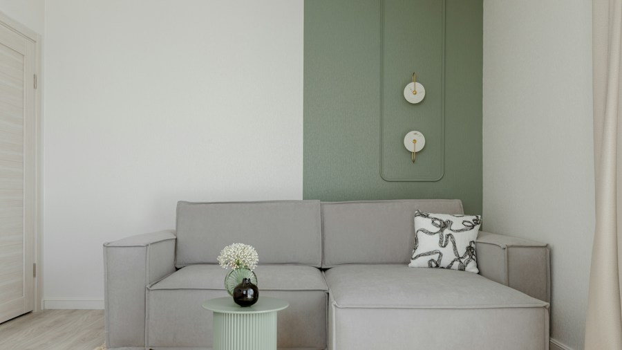 modern neutral living room sectional furniture