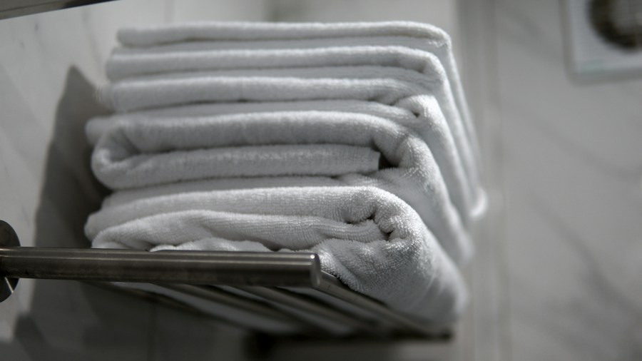 modern stainless steel towel warmer bar