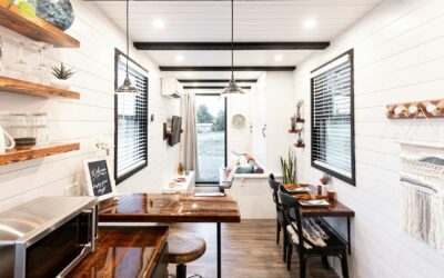 Tiny Home Ditches the Loft for a Sleeper Sofa Layout
