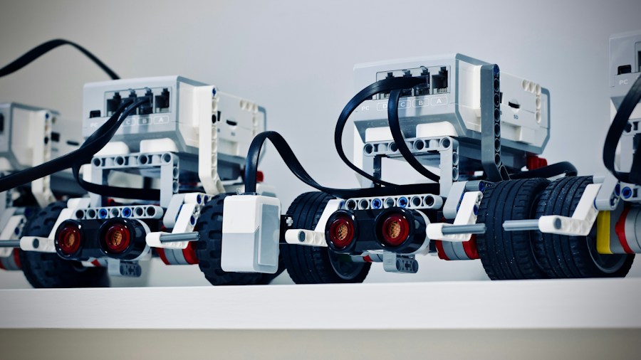 motorized LEGO building mechanical parts