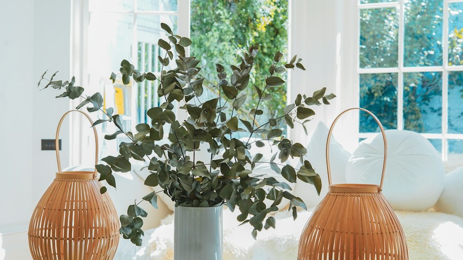 natural wicker interior decor