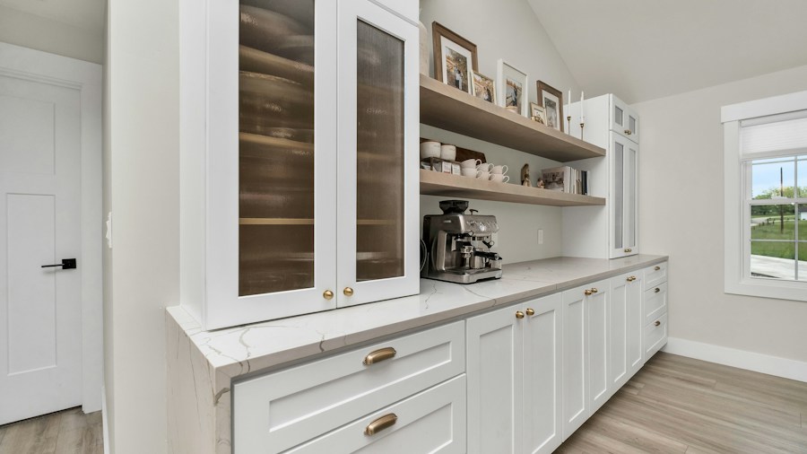Small Space Furniture Trends Show Smart Storage Solutions Over Traditional Pieces 1 open shelving kitchen custom storage