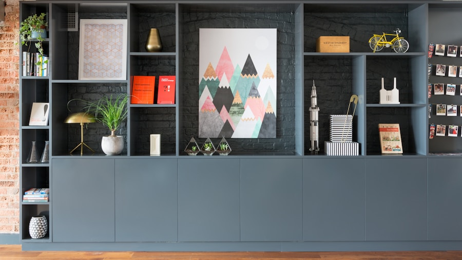 IKEA Dining Room Hack Saves Homeowner $10000 on Custom Built-in Shelves 1 organized office storage cabinetry wall