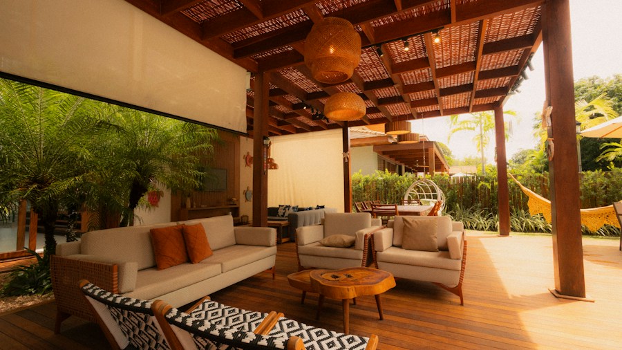Nature Inspired Curtain Rods Are Trending: What Shoppers Should Know 2 patio curtains outdoor living space