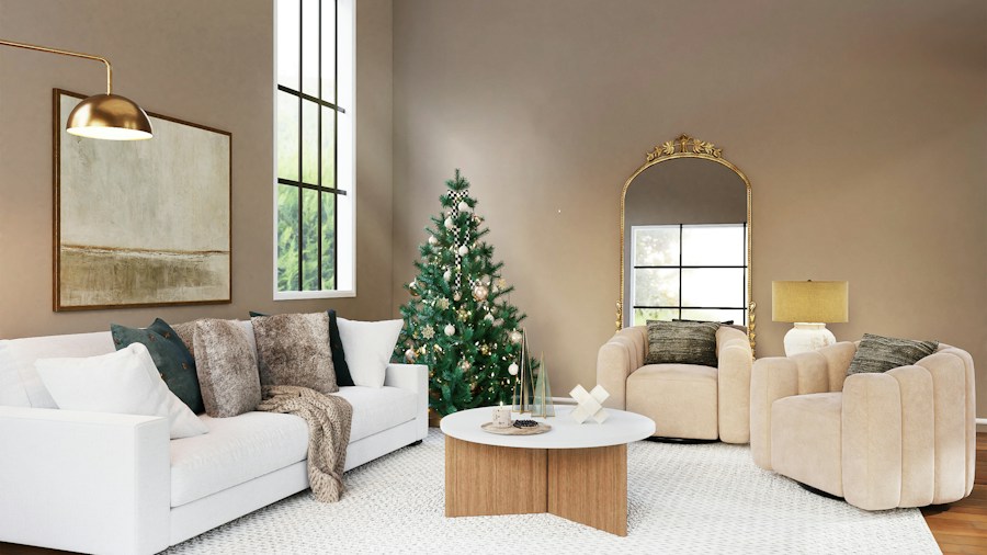 Soft Architecture Furniture Trend: What Shoppers Should Know About Cloud Inspired Design 1 plush curved velvet loveseat modern living room