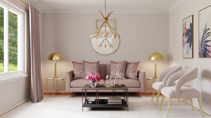 professional room styling with fabrics