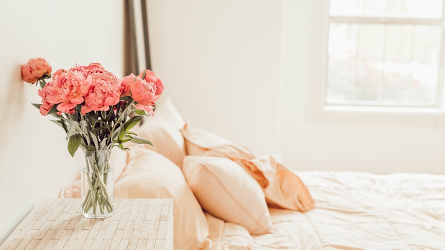 rental bedroom floral design