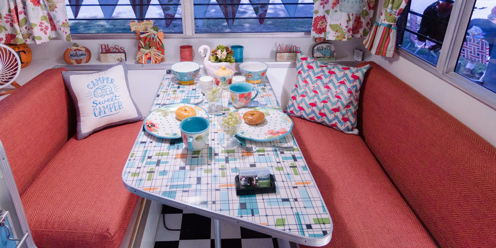 Vintage RV Gets Stunning Makeover Using Retro Wallpaper and Glam Decor: What Shoppers Can Learn