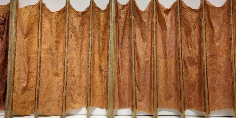 rustic wooden accordion rack window curtains