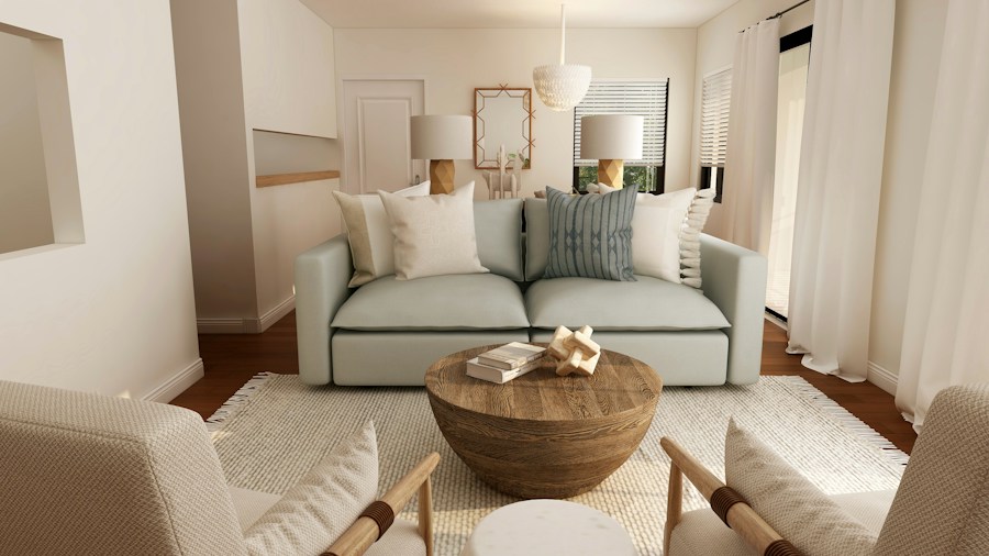 small apartment furniture arrangement